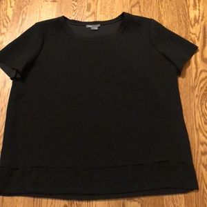 Vince black blouse sz L